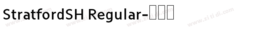 StratfordSH Regular字体转换